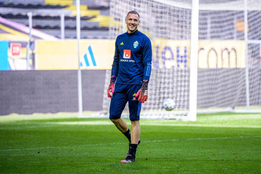 goalkeeper Robin Olsen of the Swedish national football team