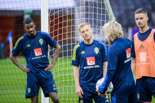 Alexander Isak of the Swedish national football team