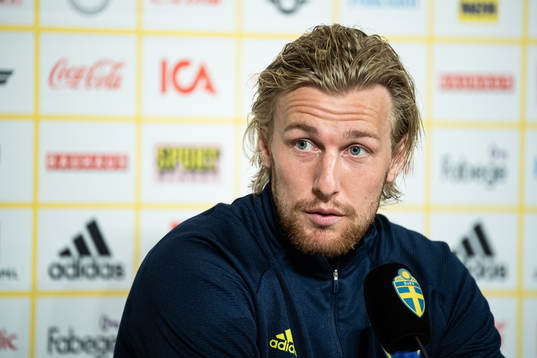 Emil Forsberg of the Swedish national football team