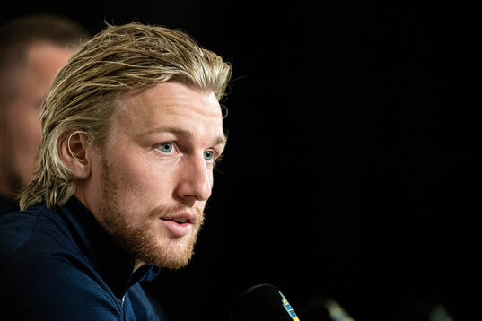 Emil Forsberg of the Swedish national football team