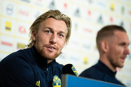 Emil Forsberg of the Swedish national football team