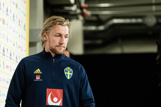 Emil Forsberg of the Swedish national football team