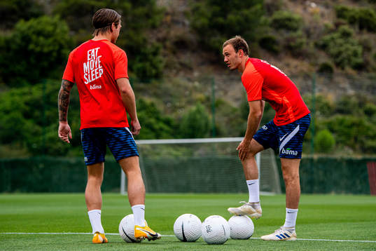 Patrick Berg and Fredrik Aursnes of the Norwegian national