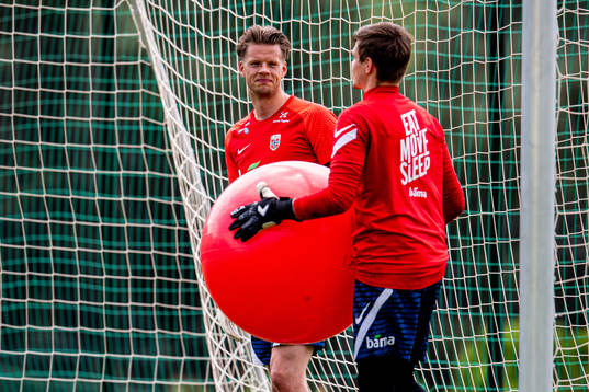 Goalkeepers Ørjan Håskjold Nyland and Per Kristian
