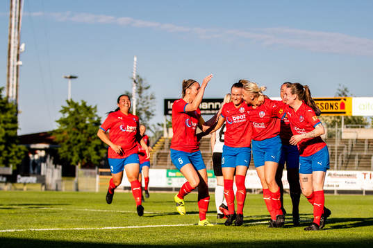 Helsingborsgs Maya Waltersson jublar