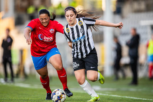 Helsingborsgs Johanna Nordqvist och Landskronas Malak Akile