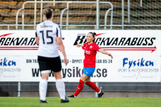 Helsingborsgs Isabel Aguilar jublar