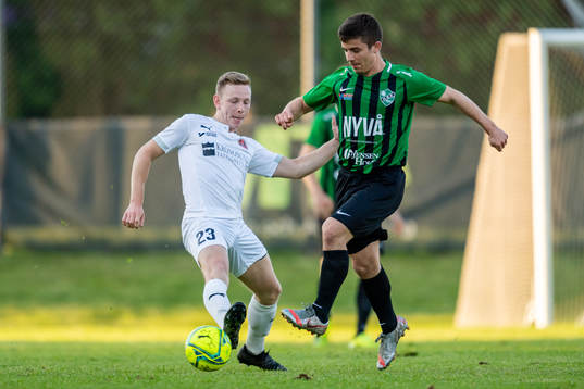 Hittarps Pelle Rosenlind mot Högaborgs Brandon Camacho