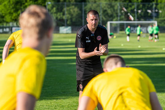 Hittarps assisterande tränare Mikael Wickman