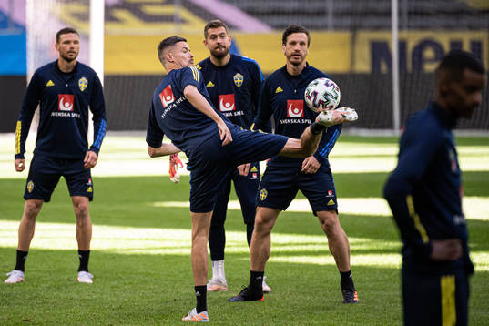 Mikael Lustig of the Swedish national football team