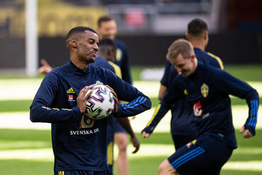 Alexander Isak of the Swedish national football team