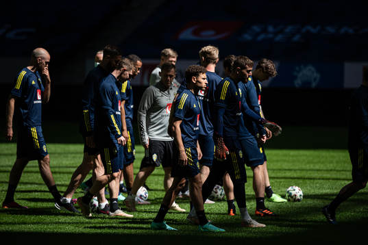 Jordan Larsson of the Swedish national football team