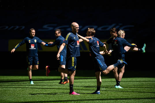 Marcus Danielson of the Swedish national football team
