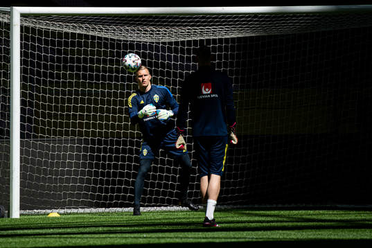 Karl-Johan Johnsson of the Swedish national football team