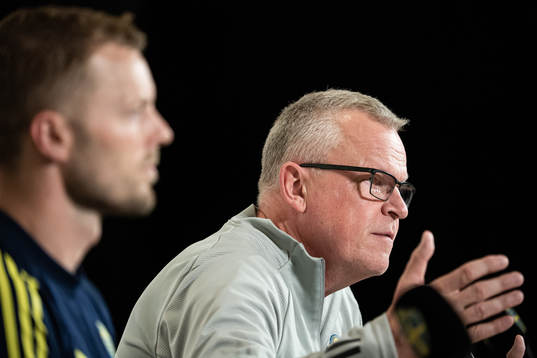 Head coach Janne Andersson of the Swedish national football