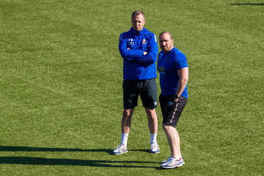 Gefles assisterande tränare Magnus Jonsson och tränare