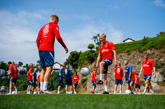 Andreas Hanche-Olsen and Birger Meling of the Norwegian