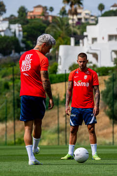 Mathias Normann and Aron Dønnum of the Norwegian national
