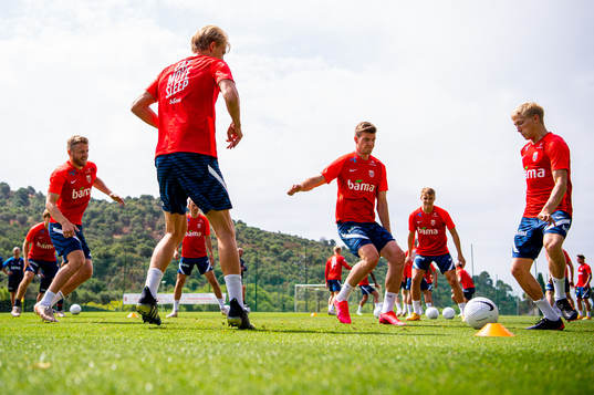 Fredrik Midtsjø, Alexander Sørloth and Birger Meling of