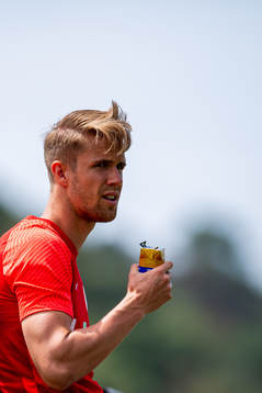 Kristoffer Ajer of the Norwegian national football team