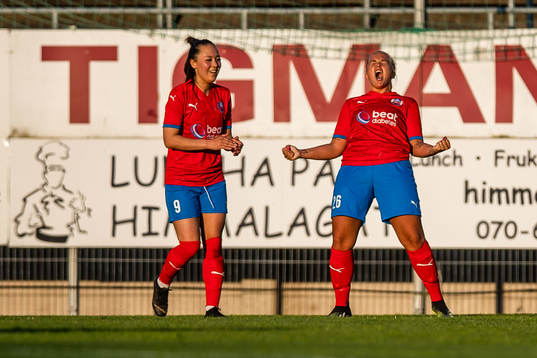 Helsingborgs Stephanie Petersson jublar