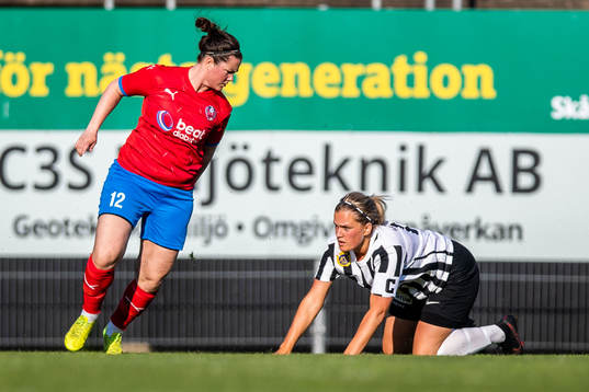 Helsingborgs Mia Westerblad och Landskronas Emelier Möller
