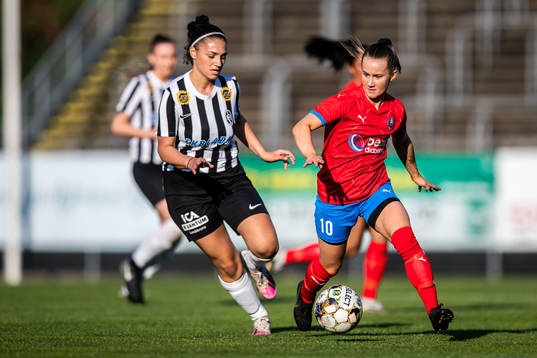 Landskronas Azra Caljakovic och Helsingborgs Sanna Nilsson