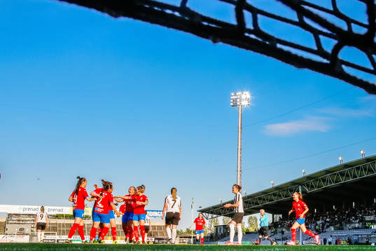 Helsingborgs spelare jublar