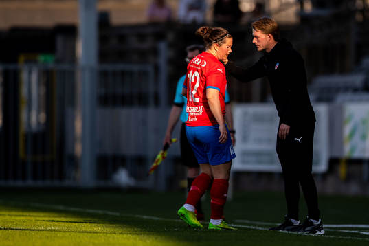 Helsingborgs Mia Westerblad och tränare Kristoffer