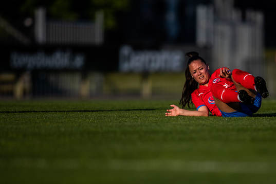 Helsingborgs Isabel Aguilar har ont