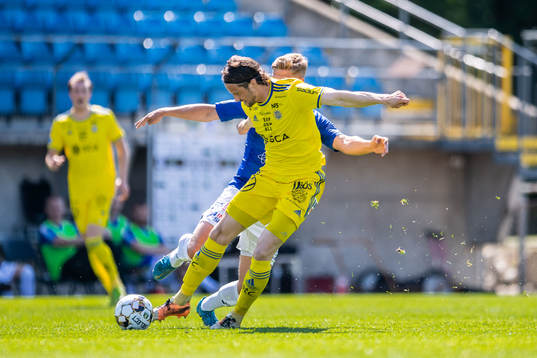 Sundsvalls Linus Hallenius och Trelleborgs Tobias Karlsson