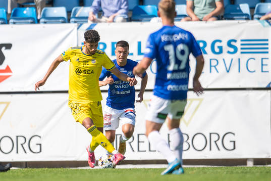 Sundsvalls Paya Pichkah jagas av Trelleborgs Haris Brkic