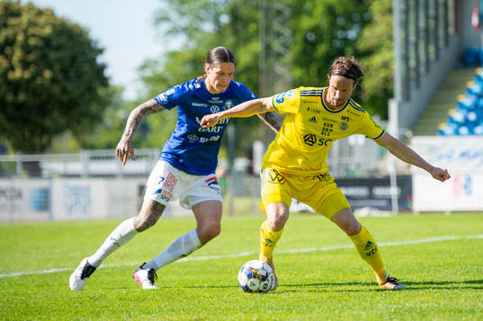 Sundsvalls Linus Hallenius och Trelleborgs Isak Jönsson