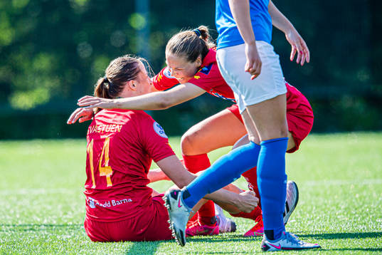 Ragne Hagen Svastuen of Røa celebrates