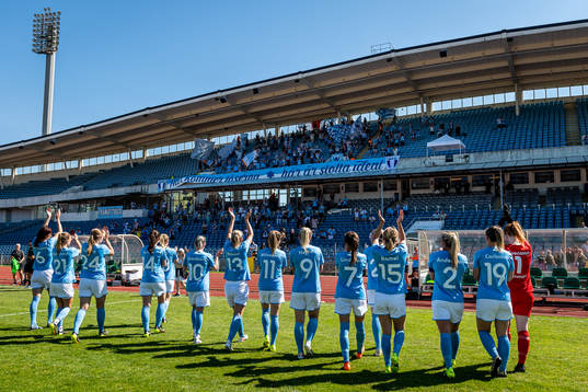 Malmö FFs spelare tackar publiken