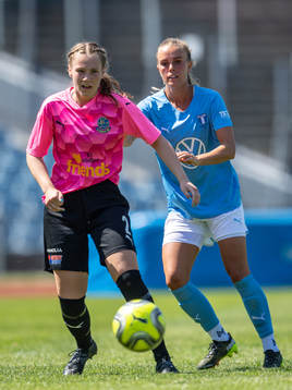 Lunds Fanny Johansson och Malmö FFs Elin Björklund