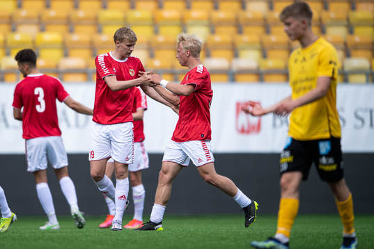 Kalmars Anton Nyholm jublar
