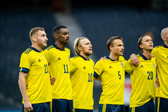 Dejan Kulusevski, Alexander Isak, Emil Forsberg, Pierre