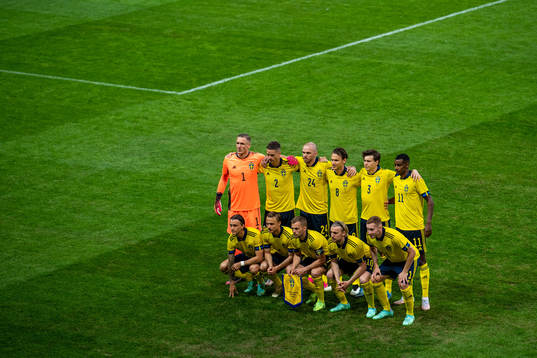 Goalkeeper Robin Olsen, Mikael Lustig, Marcus Danielson,