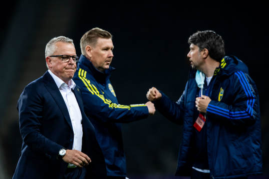 Janne Andersson, head coach, assistant coach Peter
