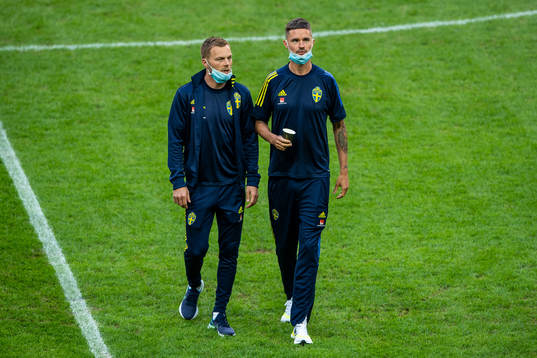 Sebastian Larsson and Mikael Lustig of Sweden