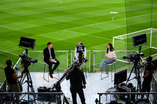 Kim Källström, Lasse Granqvist and Lotta Schelin in the