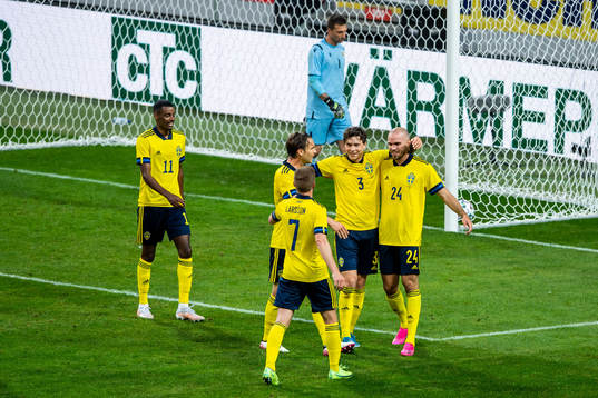 Marcus Danielson, Sebastian Larsson, Albin Ekdal and Victor