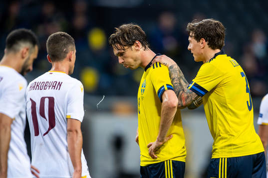 Albin Ekdal and Victor Nilsson Lindelöf of Sweden