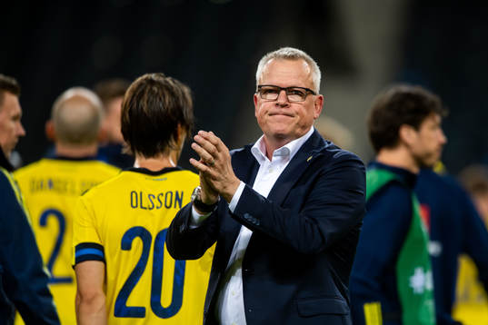 Janne Andersson, head coach of Sweden