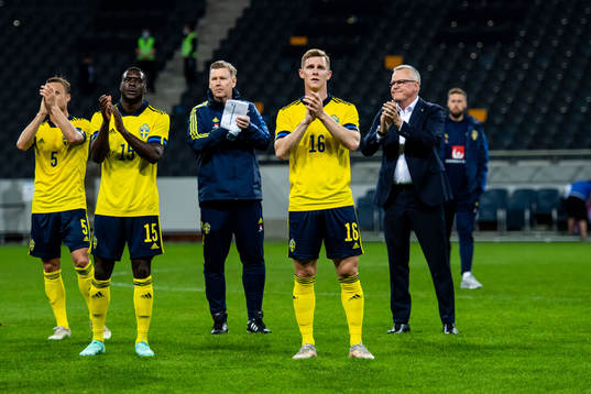 Pierre Bengtsson, Ken Sema, assistant coach Peter
