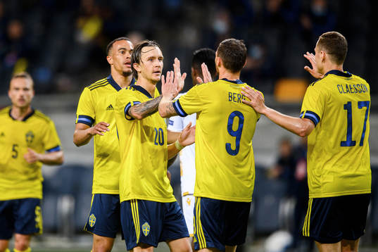 Robin Quaison , Kristoffer Olsson , Marcus Berg and Viktor