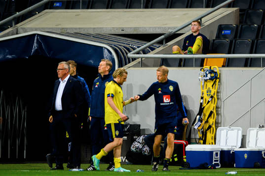 Dejan Kulusevski of Sweden in the stands