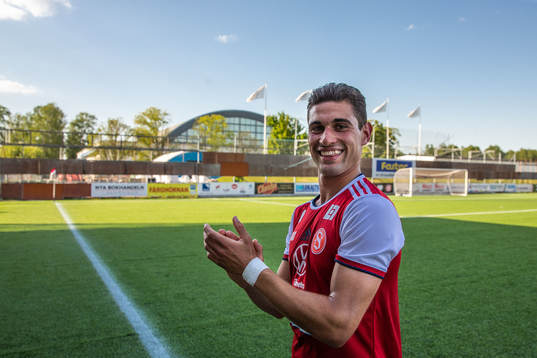 Sandvikens Ahmed Bonnah jublar