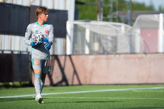 Sandvikens målvakt Hannes Sveijer